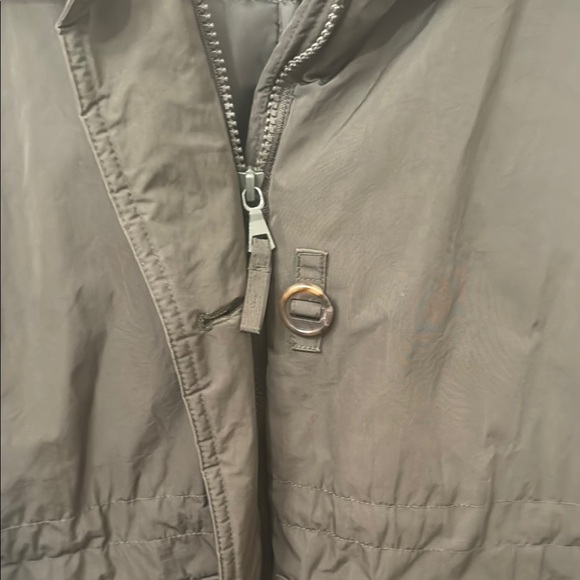 Women's Olive Green Parka with Faux Fur Hood - Picture 6 of 6